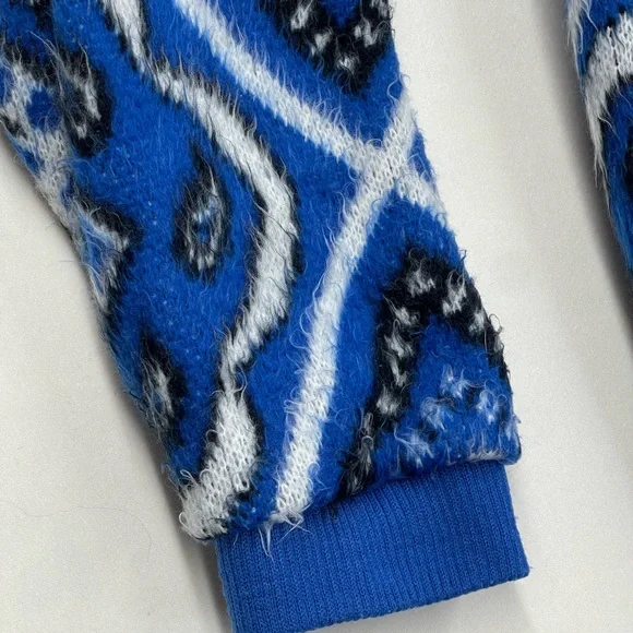 Blue Patterned Women's Cardigan - Picture 12 of 12